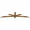Ekena Millwork Alberta Smooth Timber Gable Bracket, Western Red Cedar, 84"W x 21"H x 1 1/2"D x 3 1/2"F, 6/12 Pitch GBW084X21X0204ALB00SWR - alternate 5